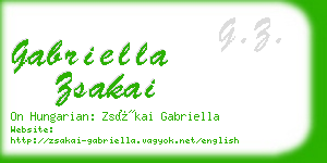 gabriella zsakai business card